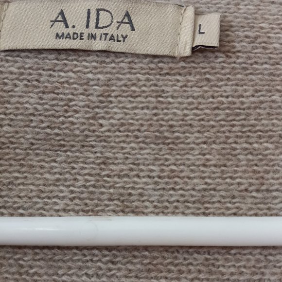 A. Ida append front wool blend sweater. Size large - Picture 2 of 8